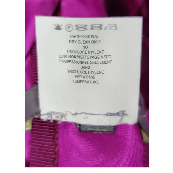 Zac Posen Fuchsia Silk Fit & Flare Cocktail Dress, USA Made, Womens Size 4 - Picture 15 of 15